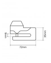 Oxford Mini T Disc Lock at JTS Biker Clothing